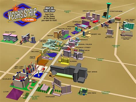 Map of Vegas Strip Hotels
